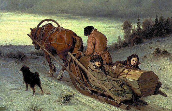 Василий Перов. Проводы покойника