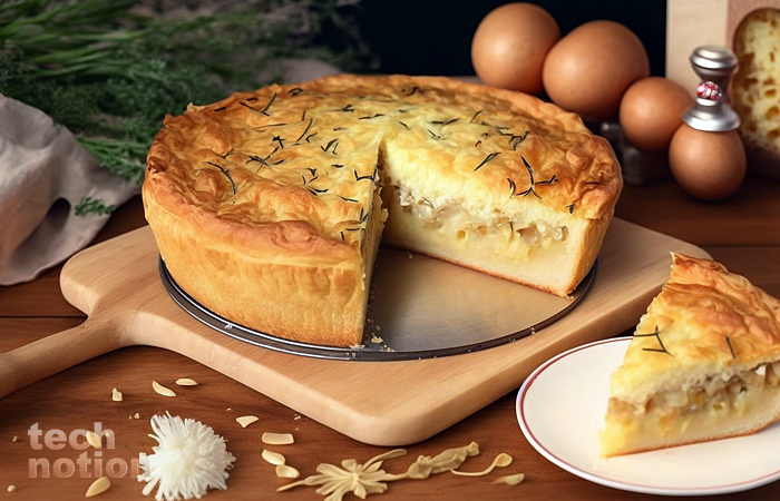 Готовлю Цвибелькухен — луковый пирог из Германии / Изображение: дзен-канал technotion