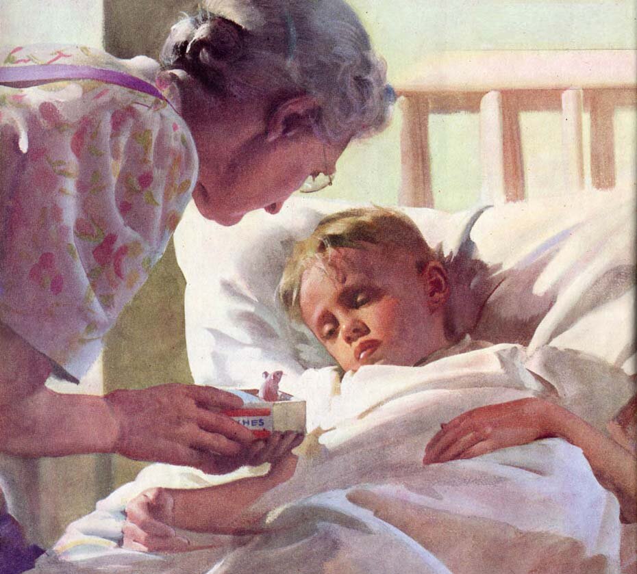 Фрагмент иллюстрации Гарри Андерсона для журнала Ladies' Home, A Way With Boys