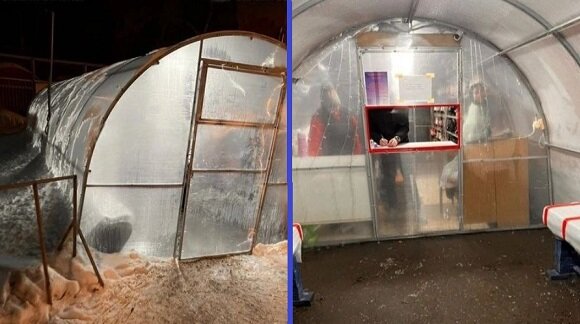 "Павильон" самого крупного катка в Вологде.