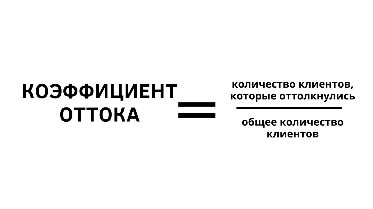 Формула расчета Churn Rate (коэффициента оттока)