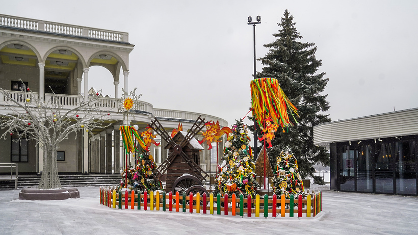    Праздничные конструкции на Масленицу в Москве ©Пресс-служба Городского хозяйство Москвы