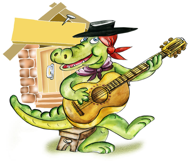 Девочка поет песню про крокодила. Крокодил с гитарой. Веселый крокодил. Крокодил Гена на гитаре. Крокодил и музыкальные инструменты.