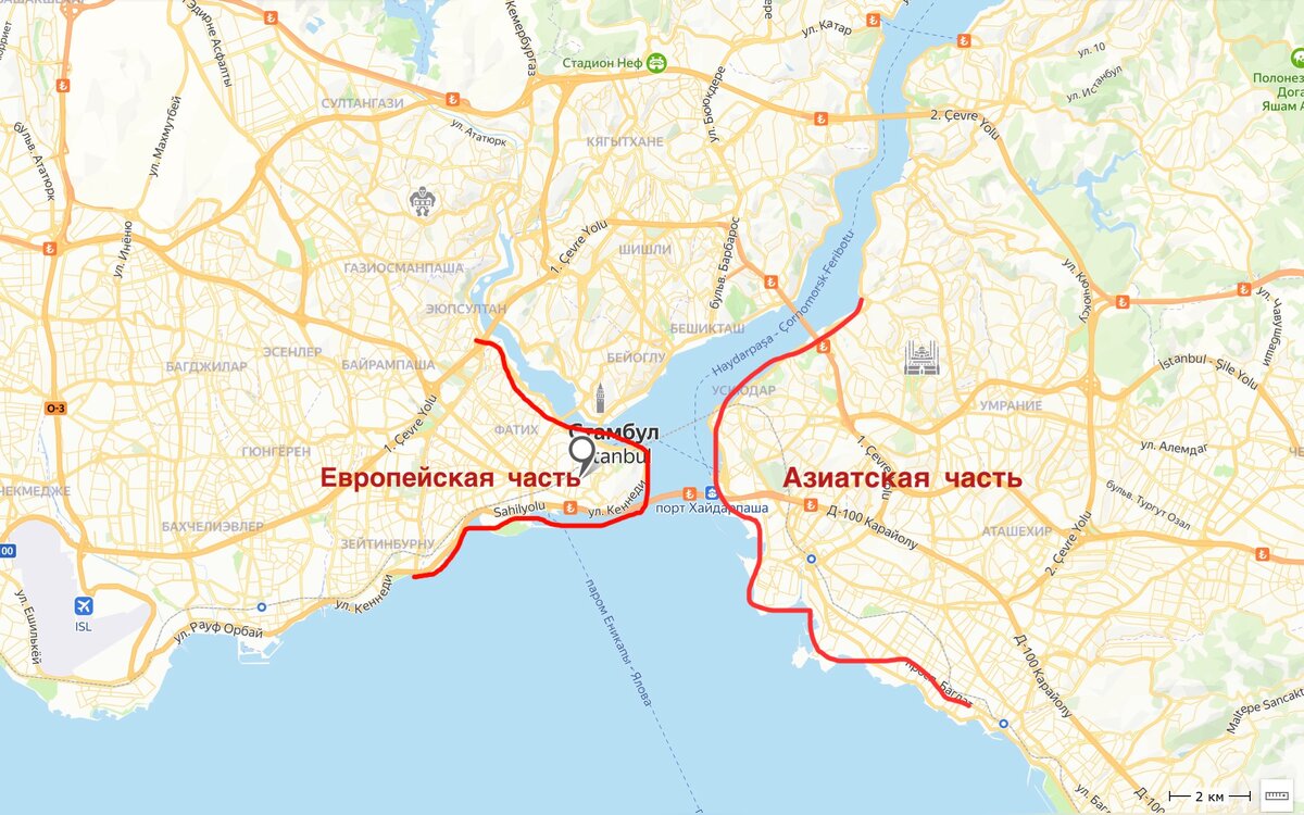 В каком районе жить в стамбуле. Стамбул европейская и азиатская часть на карте. Районы Стамбула на карте. Европейская часть Стамбула на карте. Карта Стамбула по районам.