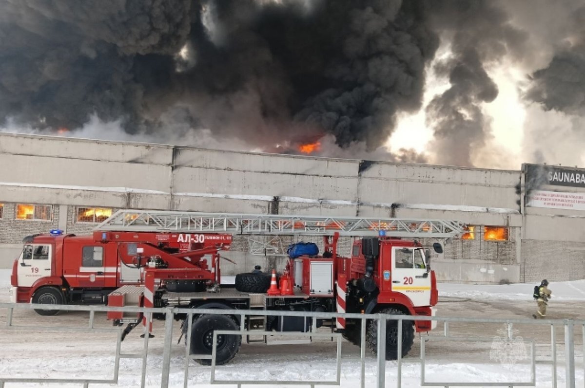    Красноярская прокуратура установит причины пожара на складе в «Тихих зорях»