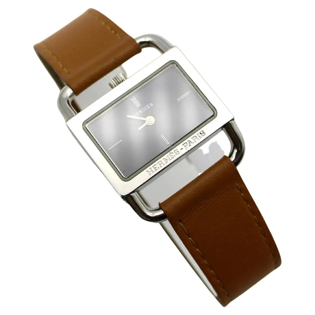 Винтажные часы Hermès Etrier из нержавеющей стали.