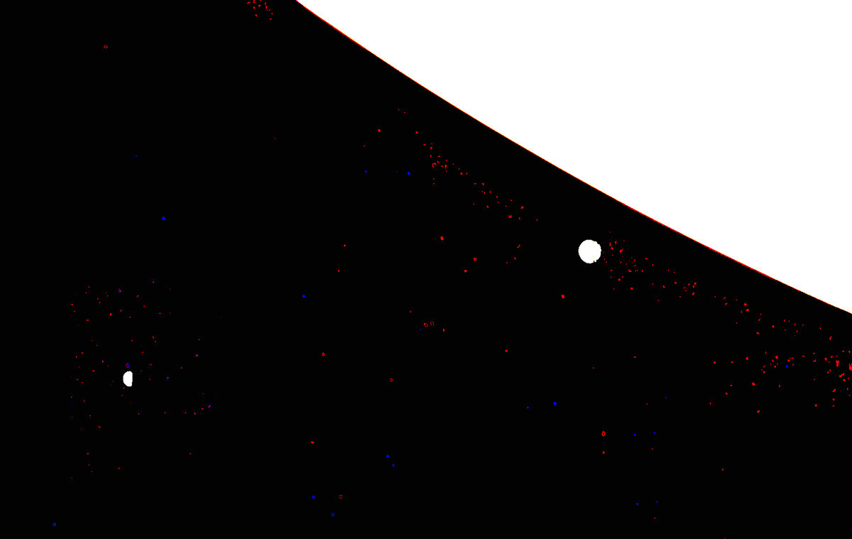 Та же самая беда!"Планеты" вклеены вместе с кусками выделяющегося фона.