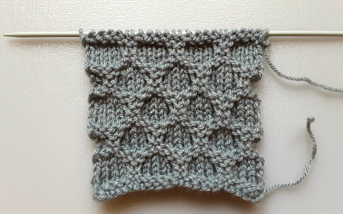 Лицевая сторона узора.