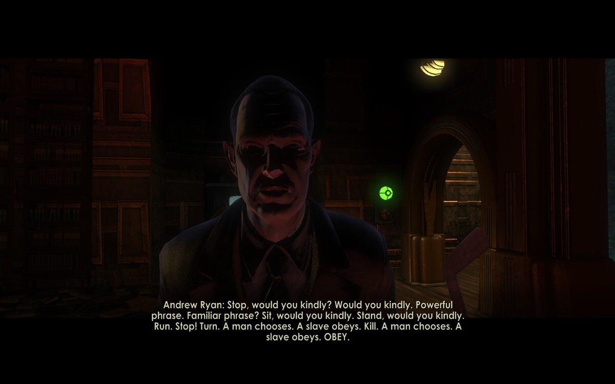 Кен Левин: «Я думаю, что жестокость смерти Райана была его mea culpa, его покаянием за [предательство своих идеалов]». 