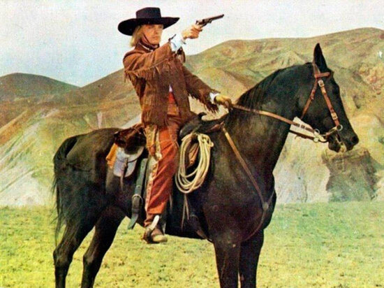     Олег Видов в роли отважного мустангера.