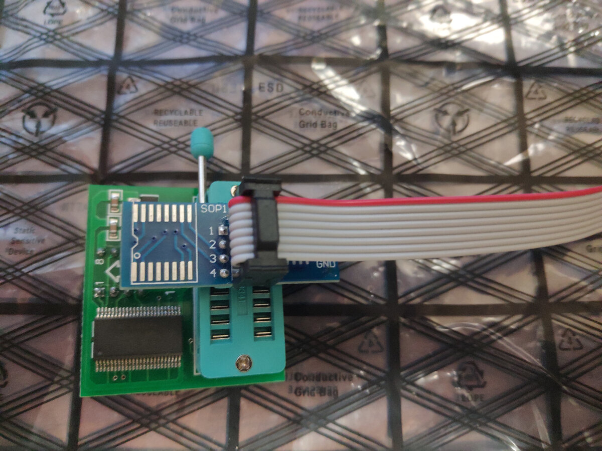 Прошивка биоса на АМД мат платы через переходник 1,8v + обычная без ...