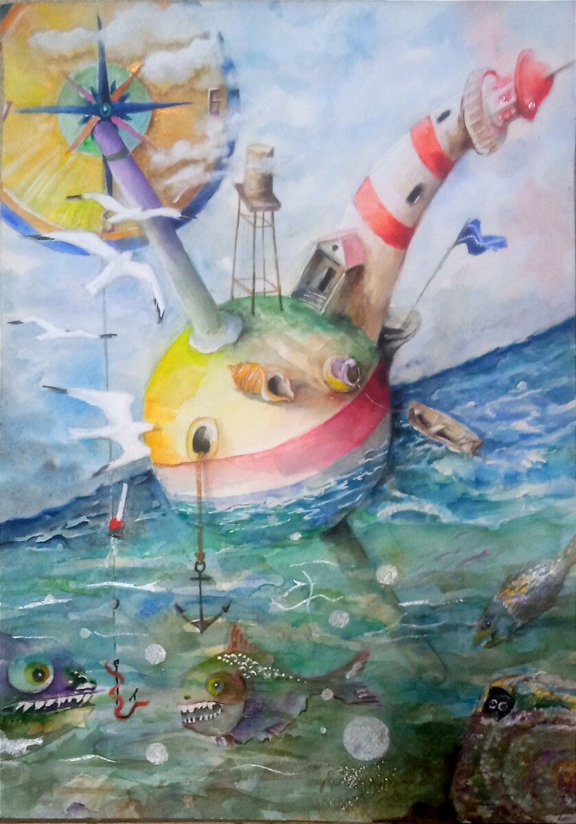 Какой большой ветер,напал на наш остров,с домишек сдул крыши,как с молока пену.И если гвоздь в доме,пригнать концом острым,без молотка сразу он сам войдёт в стену.....🌬️☄️🌊