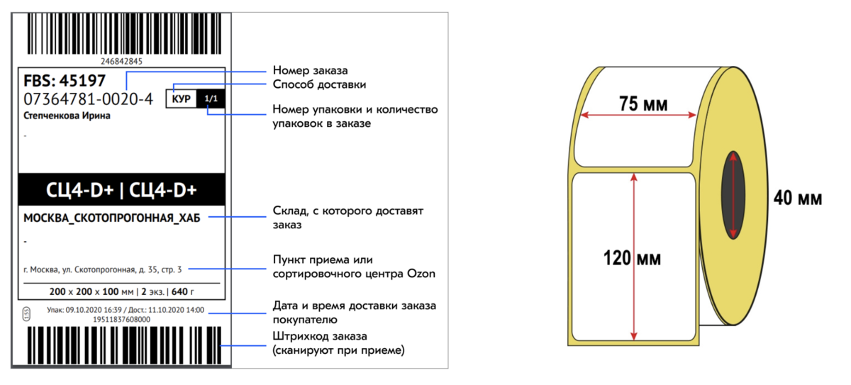 Стандартные размеры этикеток. Этикетка FBS OZON. Размеры этикеток. Размер этикетки для Озон. Этикетка Озон ФБС.