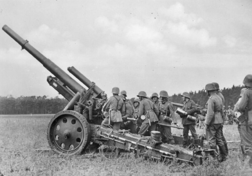 Немецкая 150мм гаубица sFH18.