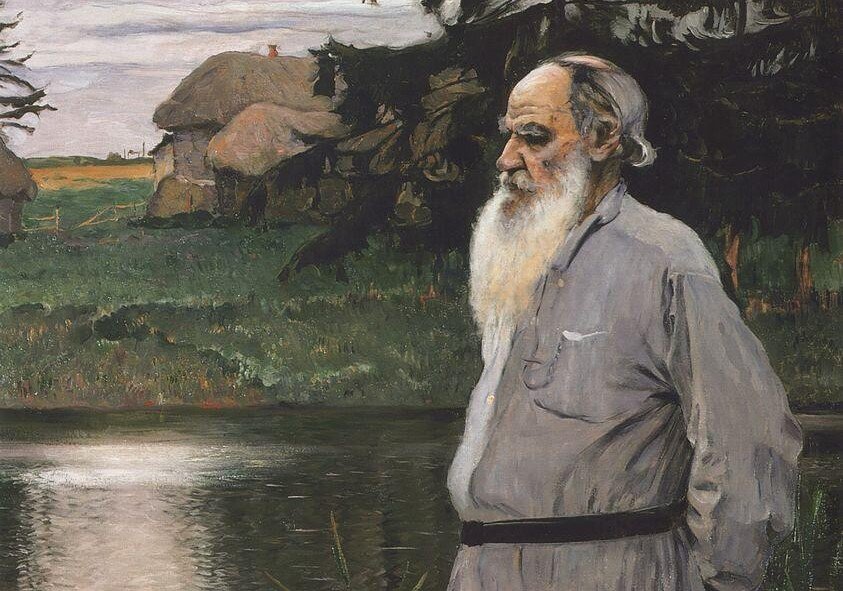 М.В. Нестеров "Портрет Льва Николаевича Толстого" (фрагмент), 1907. art-nesterov.ru