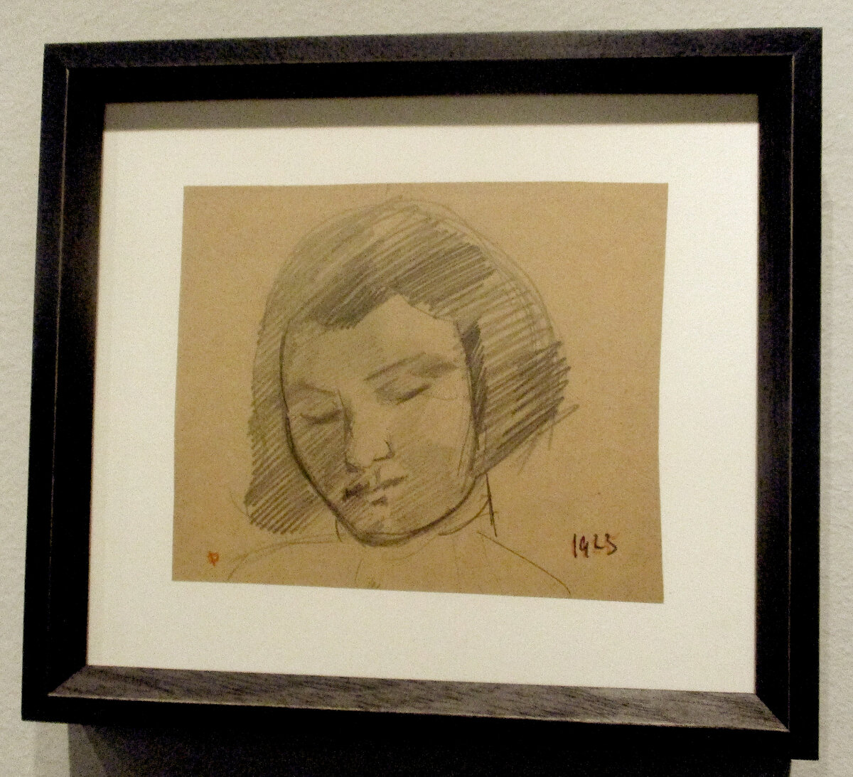 Р.Фальк. Женский портрет. 1926. Бумага, графитный карандаш. Собрание Романа Бибичева, Москва