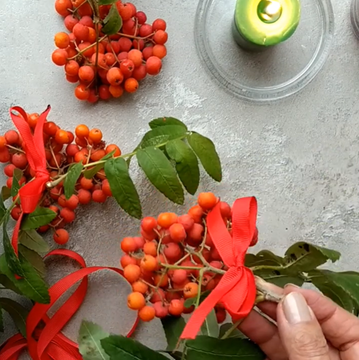 Рябиновая гроздь - оберег от негатива 