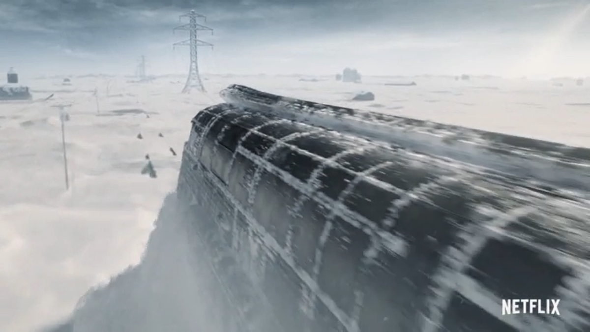 Стоп-кадр из сериала "Сквозь снег"