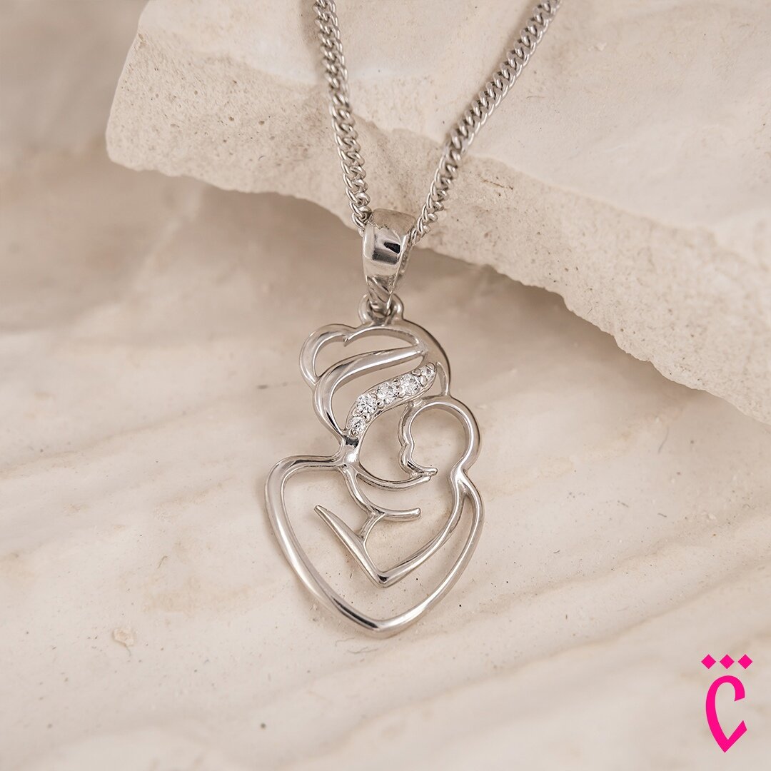 Серебряная подвеска с фианитом, арт. 90-03-2274