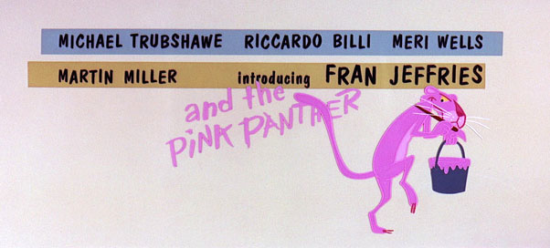 Кадр из заставки фильма «Розовая пантера»