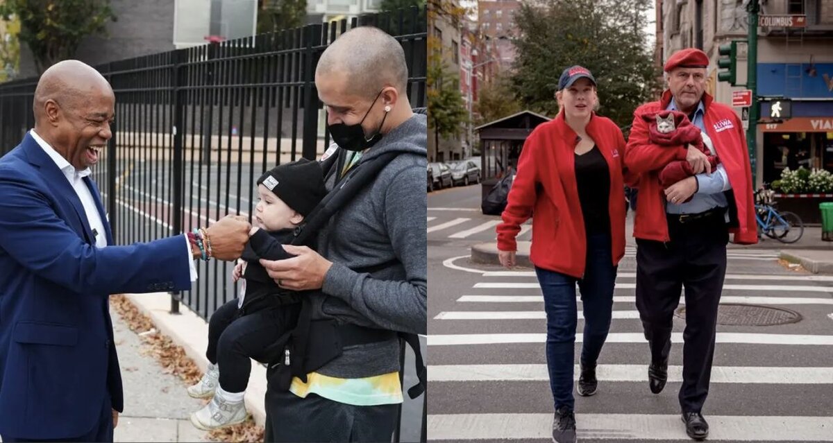 На фото Эрик Адамс и Кертис Слива