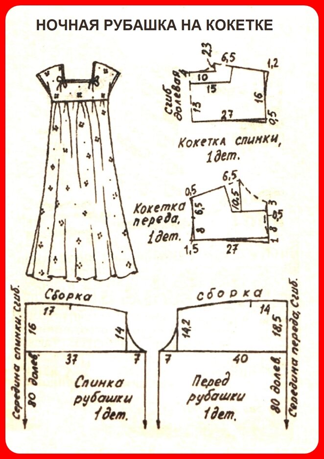 Ретро выкройки ночных сорочек и халатов по просьбам читательниц. | Vasha Economka | Дзен