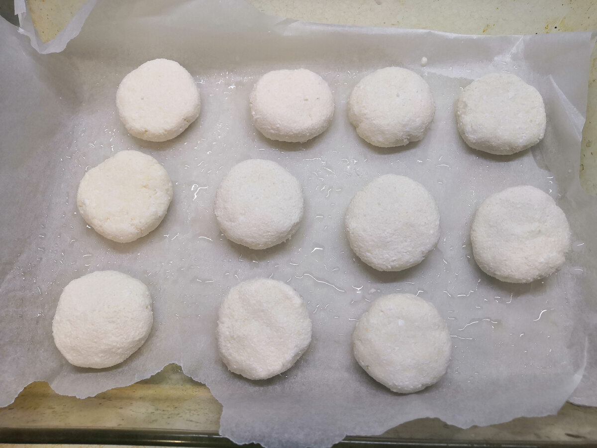 Печенье из творога с кокосовой стружкой