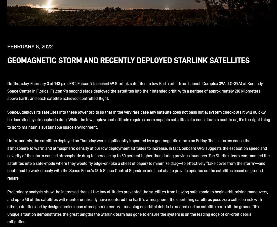 Источник: https://www.spacex.com/updates/