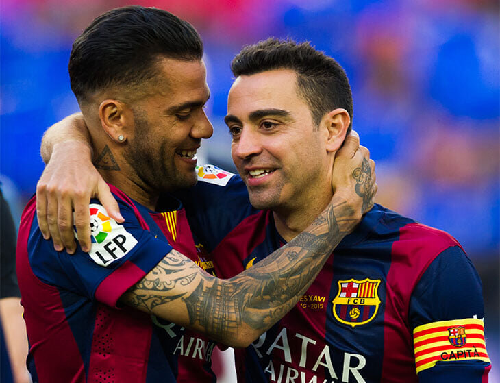 Алвес и Хави