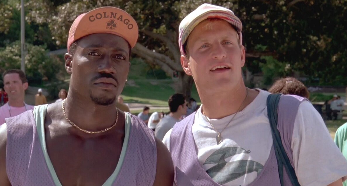 Кадр из фильма "Белые люди не умеют прыгать", 1992 г.