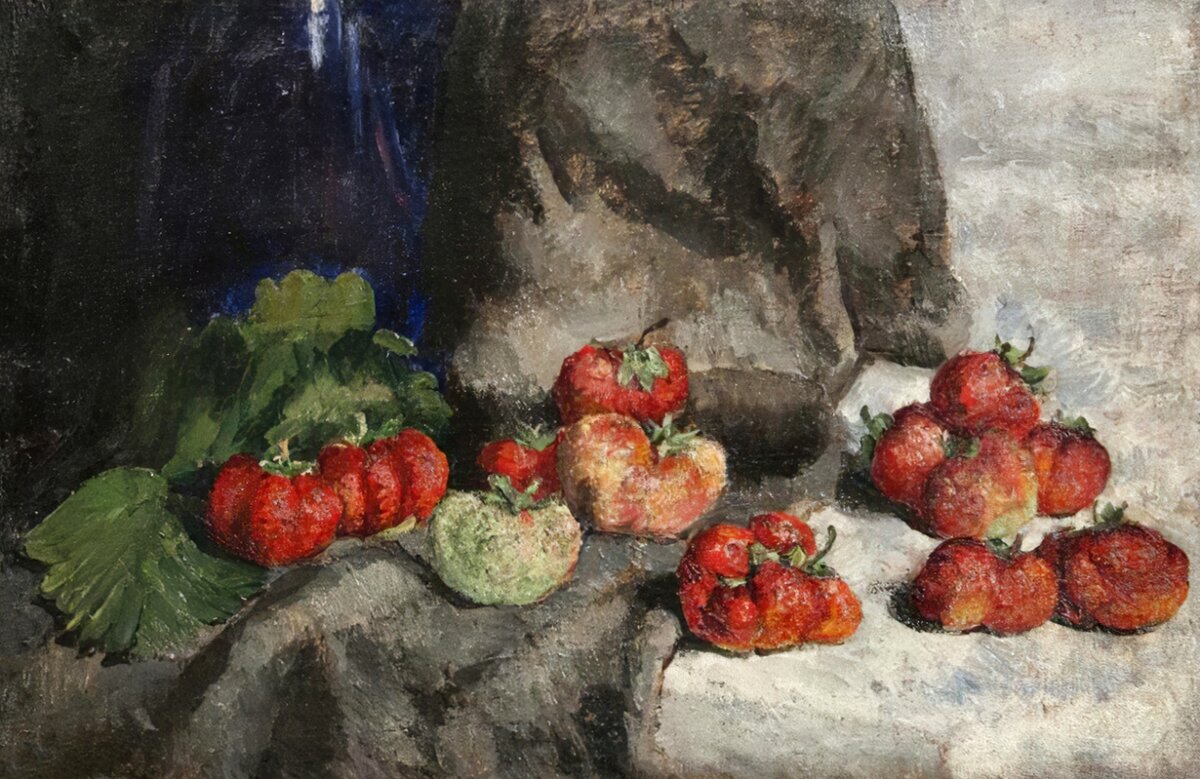 9. Машков Илья Иванович. Клубника. Холст, масло. 34х51,5. 1939. Музей-заповедник Абрамцево. Изображение с сайта yavarda.ru