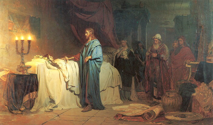 
Воскрешение дочери Иаира, Илья Репин