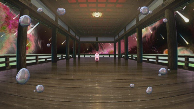 Видеть в аниме практики, связанные с нормальной медитацией -  тоже сфера особенного интереса. да и архитектуру часто показывают, хорошо отрисованную: душа архитектора поёт :)