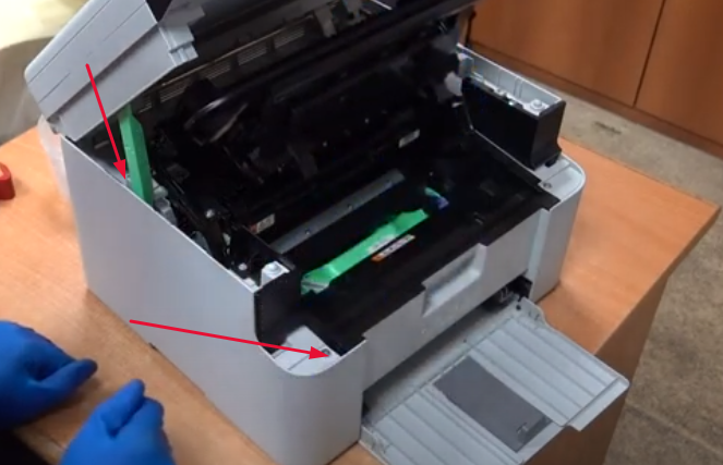 Расположение винтов