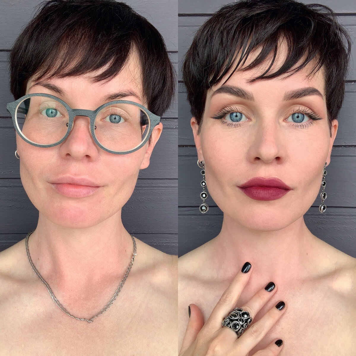 Я люблю очень выразительный макияж, но, понятное дело, бывают и более спокойные варианты