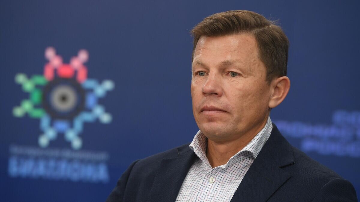    Президент Союза биатлонистов России Виктор Майгуров на церемонии подписания соглашения о сотрудничестве с Белорусской федерацией биатлона.© РИА Новости / Алексей Майшев