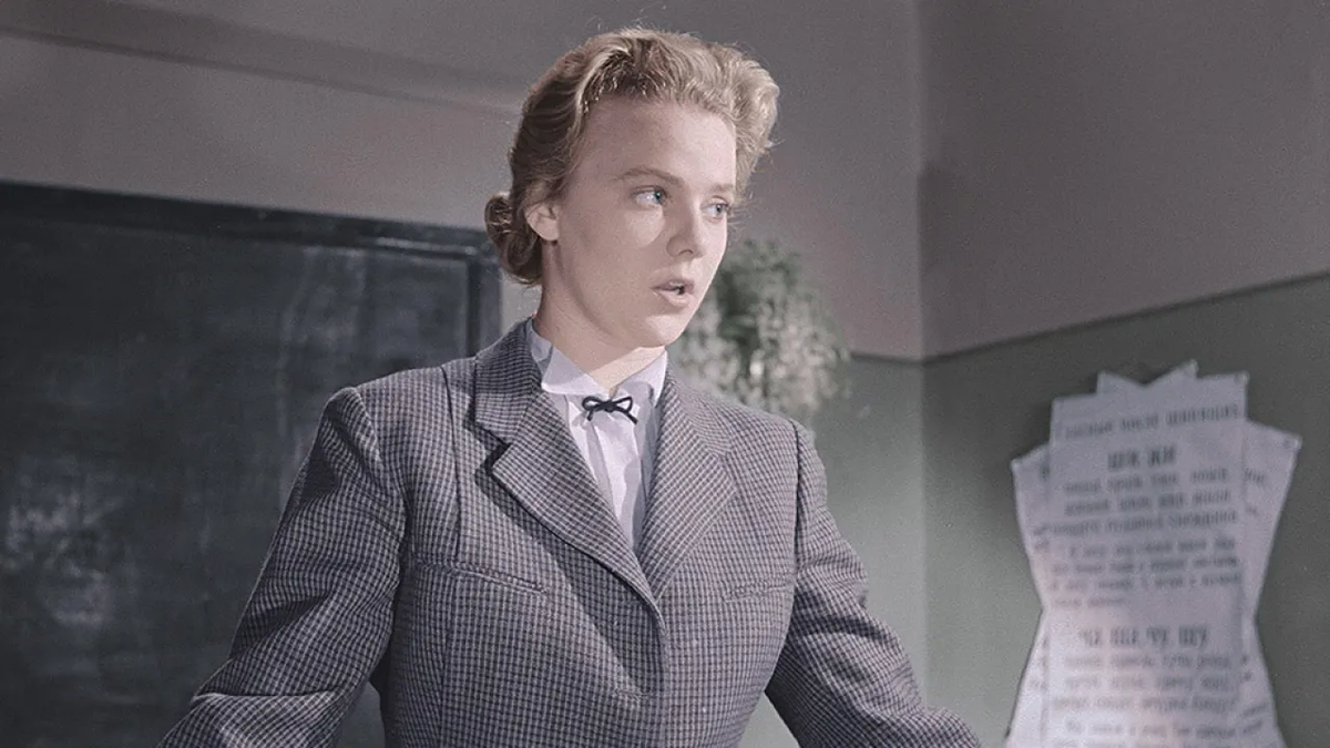 Кадр из фильма «Весна на Заречной улице», 1956 год. Режиссёры: Марлен Хуциев, Феликс Миронер.