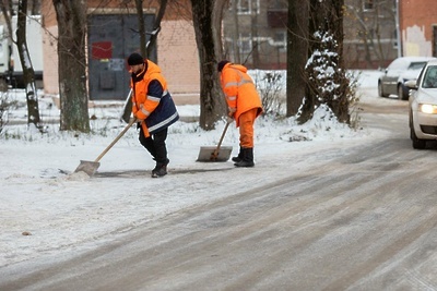    Коммунальные службы в Подольске © Telegram-канал главы г.о. Подольск Дмитрия Жарикова