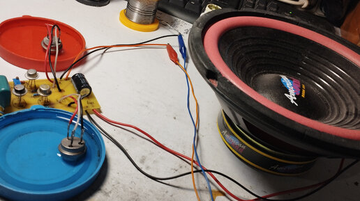 УНЧ на германиевых транзисторах по просьбе подписчика, мощный получился ...