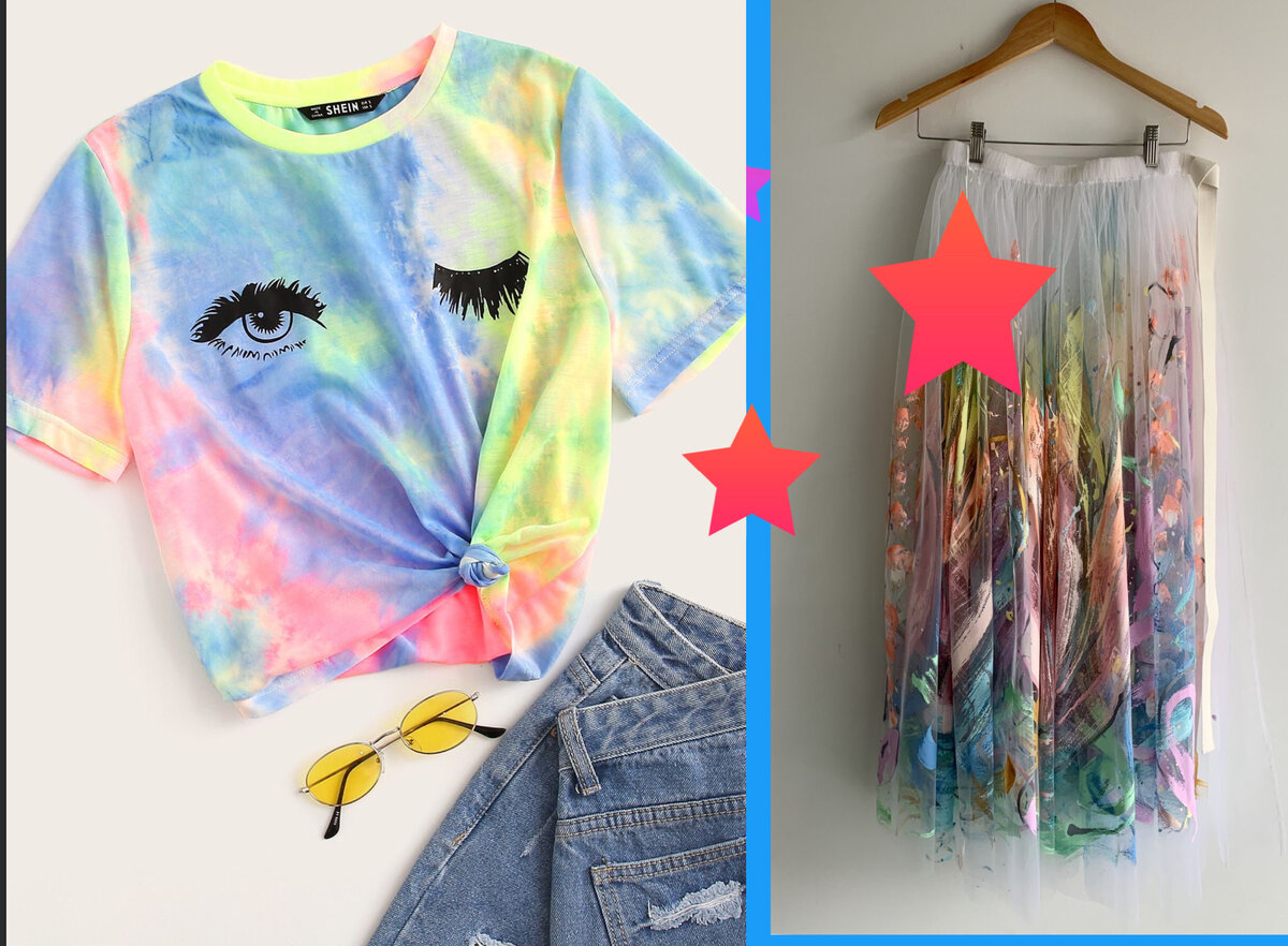 тай дай и ручная роспись- фотоколлаж автора 