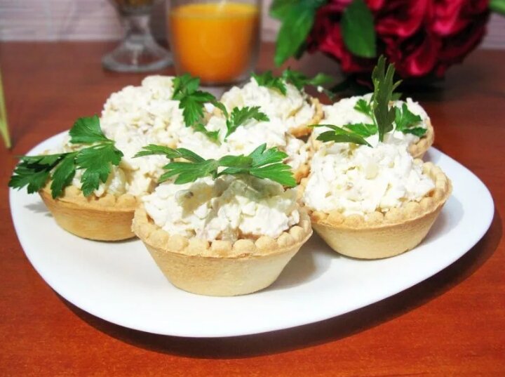 Закуска с сыром и чесноком