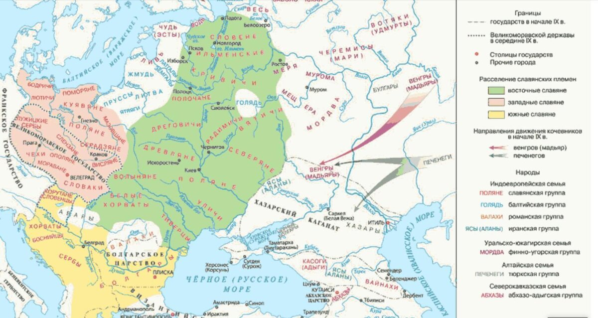 Карта древней руси 10 век