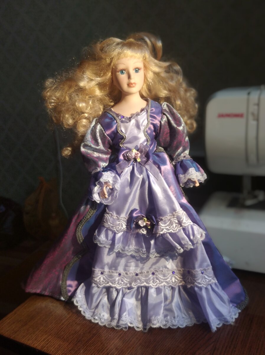 Платье для куклы Анастасия Фигурное катание