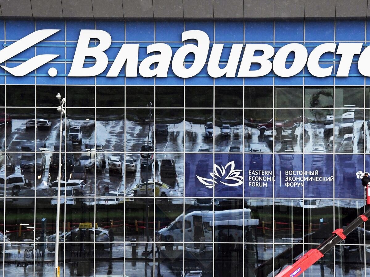    Международный аэропорт Владивосток (Кневичи) имени В.К. Арсеньева накануне V Восточного экономического форума© РИА Новости / Виталий Аньков