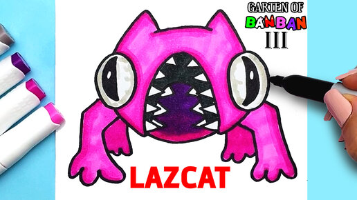 Как нарисовать LAZCAT из Garten Of Banban chapter 3 Рисуем и раскрашиваем