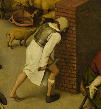 Стучаться головой об стену, одна нога обутая, вторая босая дисбаланс. 