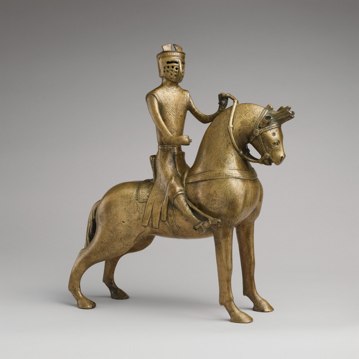 Акваманил "Рыцарь на коне". Германия. Около 1250 года. Музей Метрополитен, Нью-Йорк
