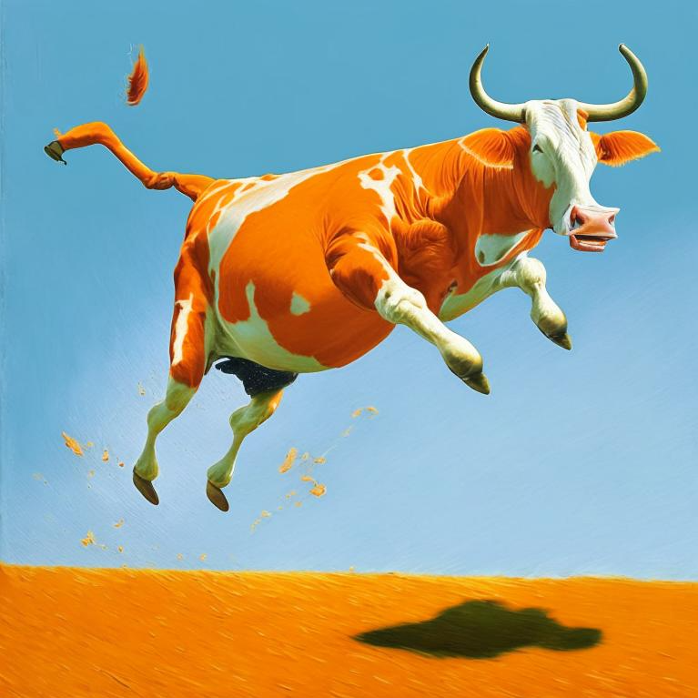 Это нейросеть нарисовала))). Нереальная корова, но почти похоже.