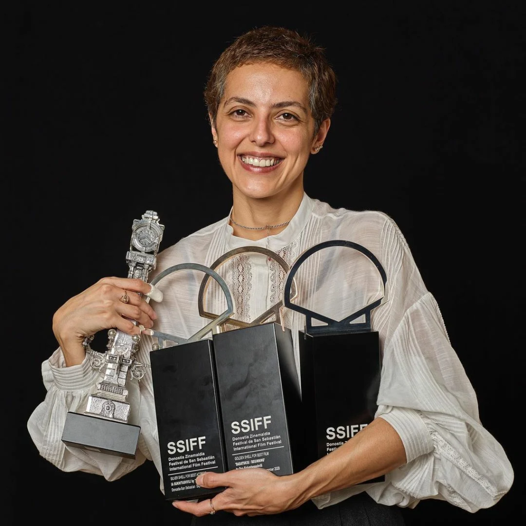Деа Кулумбегашвили, получившая несколько наград на кинофестивале в Сан-Себастьяне в 2020 году. Источник: Instagram @sansebastianfes