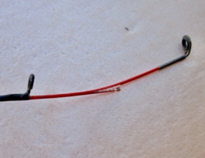 Пример поломки вершинки удилища